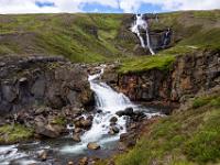 Unterer und oberer Rjúkandafoss - Ostisland